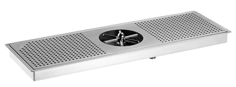 Ринзер для баров 19.5x59.5 см из нержавеющей стали с минимальным выступом 2 мм