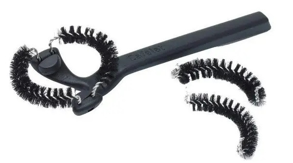 Сменная щетка для чистки кофемашины Brush Cleaner с нейлоновой щетиной и стальным кольцом, диаметр 58 мм