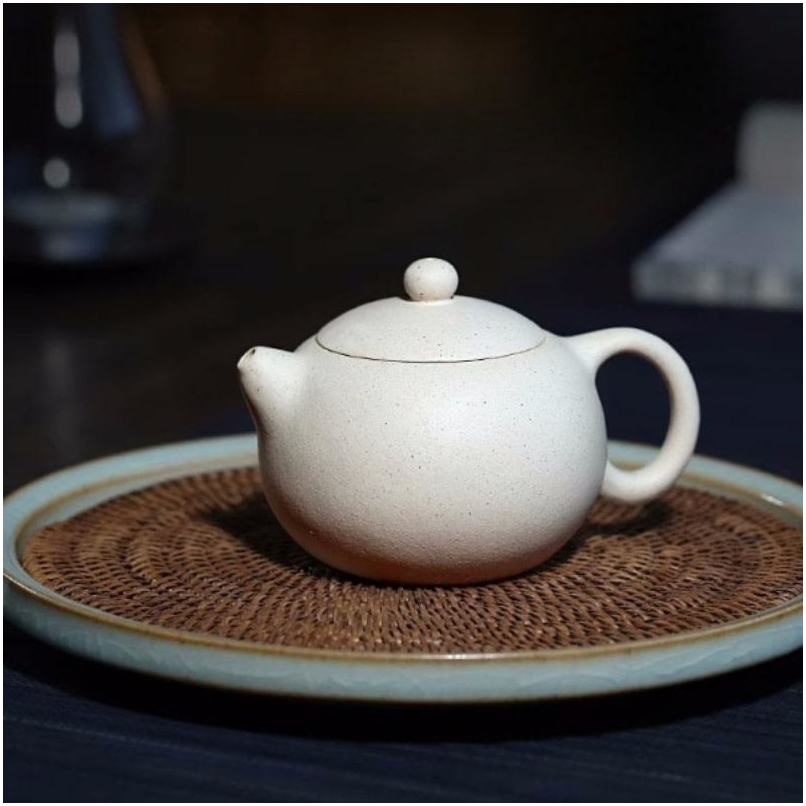 Елегантний набір для чайної церемонії на 4 особи з ісинської глини «Білий нефрит»