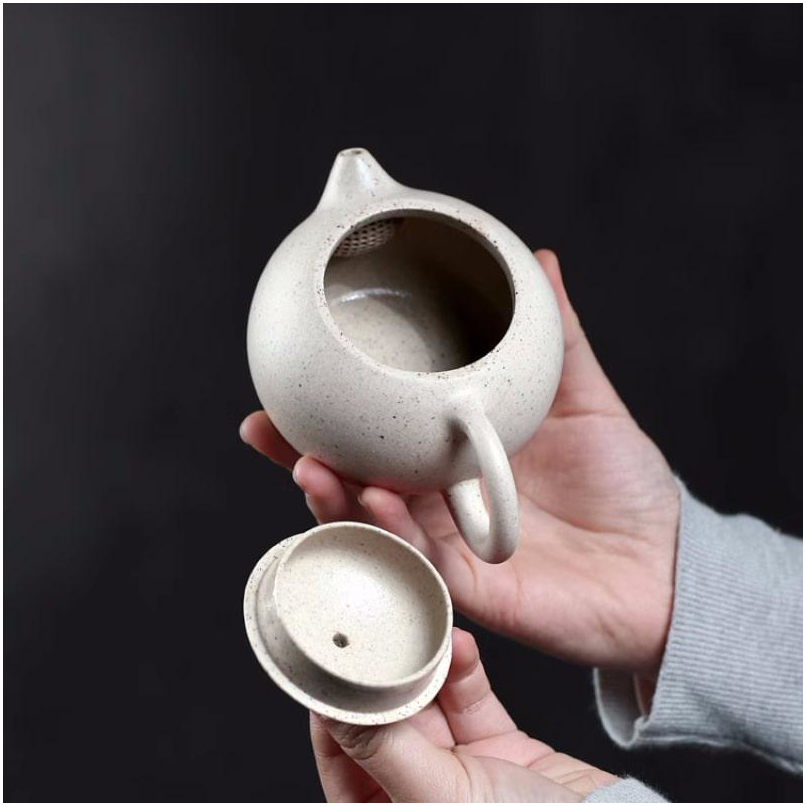 Елегантний набір для чайної церемонії на 4 особи з ісинської глини «Білий нефрит»