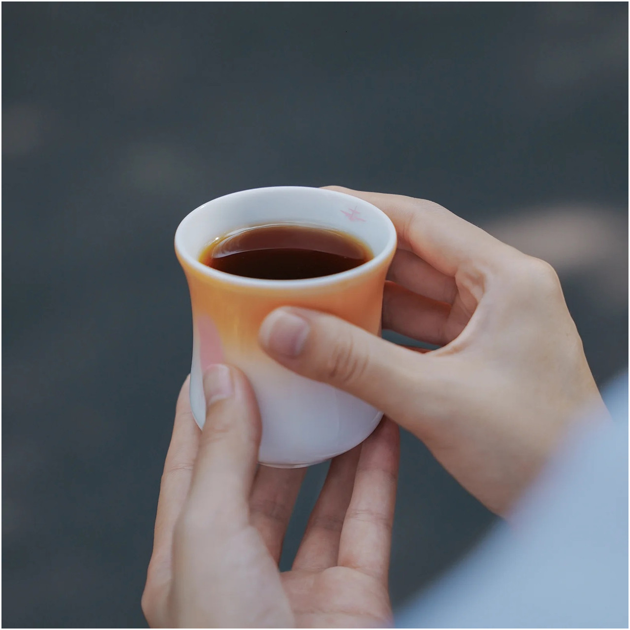 Керамічна чашка для кави Rouge Soft Peach з тонкими стінками, 150 мл, для яскравих смаків і ароматів