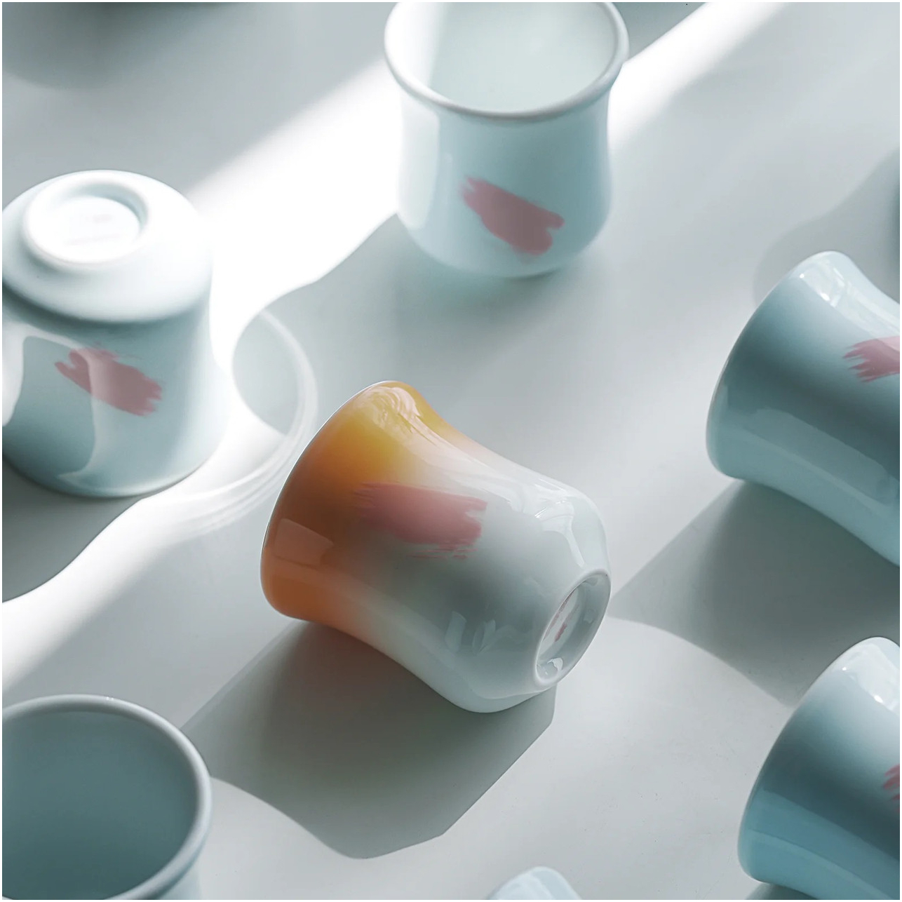 Керамічна чашка для кави Rouge Soft Peach з тонкими стінками, 150 мл, для яскравих смаків і ароматів