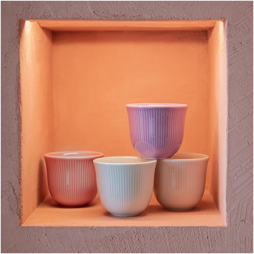 Чашка Loveramics 150 мл с рельефным дизайном для кофе, термостойкая, легкая в уходе, подходит для латте-арта