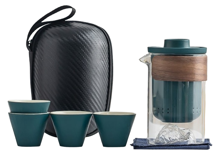 Керамический набор для чайной церемонии с сумкой: стильный и удобный Travel Tea Set