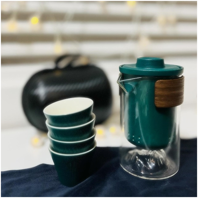 Керамический набор для чайной церемонии с сумкой: стильный и удобный Travel Tea Set