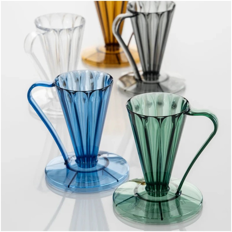 Пуровер Cafec Deep 27 Tritan для ароматної кави з кутом 27° та контрольним потоком води