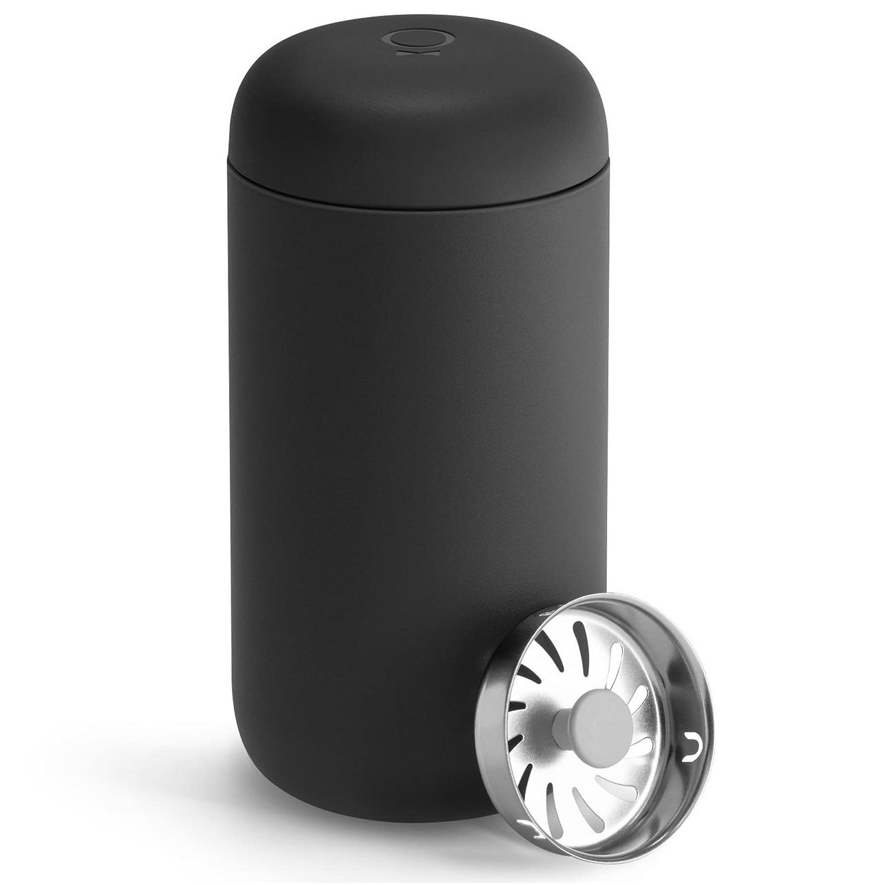 Термос чашка для кофе и чая 355 мл с герметичной крышкой, нержавеющая сталь, Fellow Carter Move Mug черная