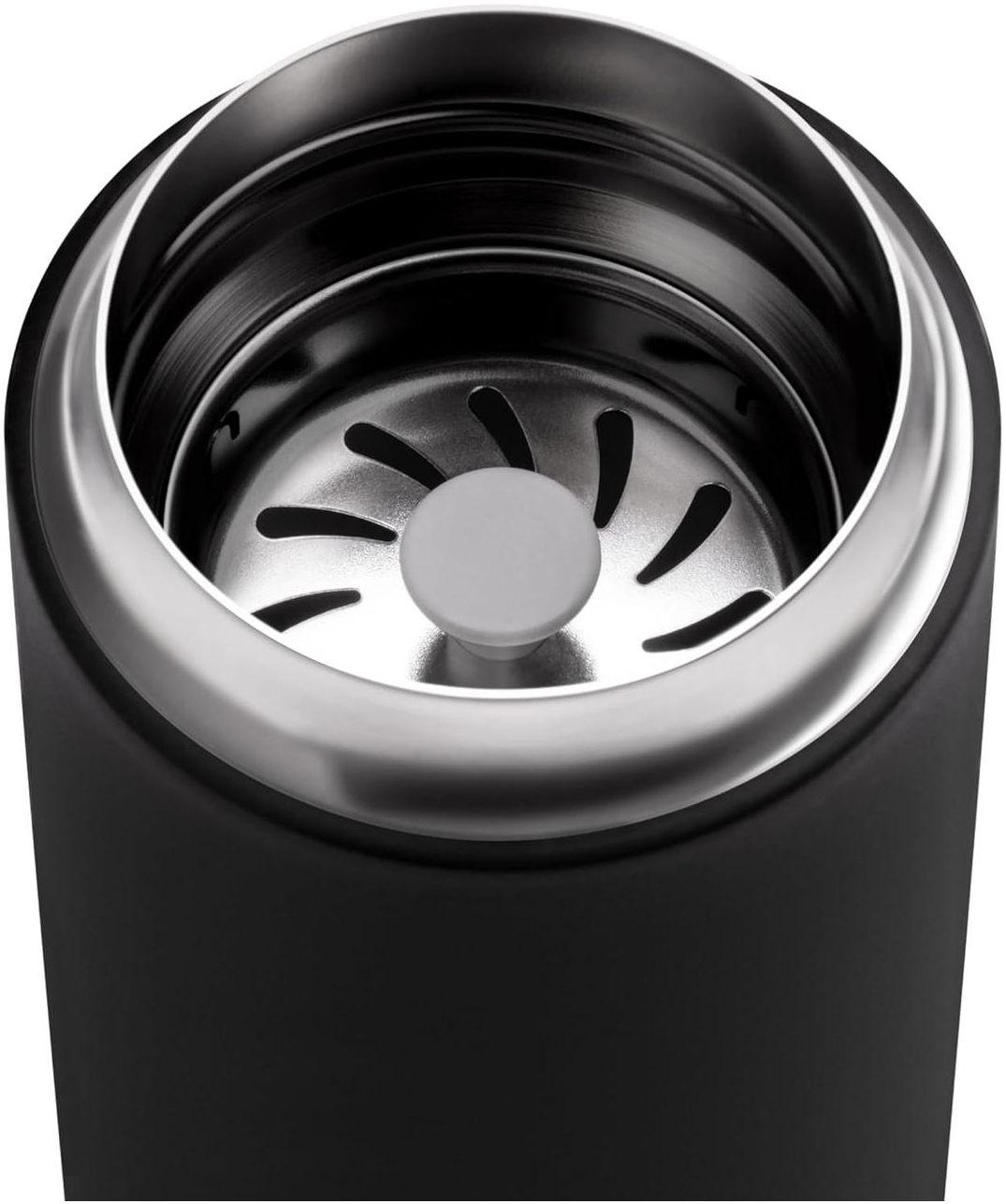 Термос чашка для кофе и чая 355 мл с герметичной крышкой, нержавеющая сталь, Fellow Carter Move Mug черная