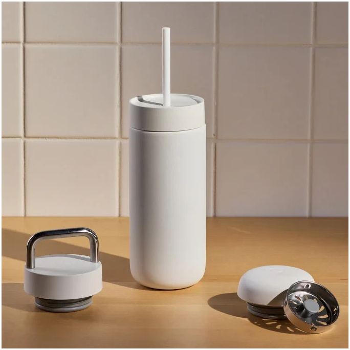 Термос-чашка Fellow Carter Move Mug 3 в 1, 475 мл, для гарячих і холодних напоїв з трьома кришками