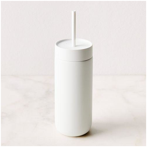 Термос-чашка для холодных напитков Fellow Carter Cold 475 мл с вакуумной изоляцией, белая