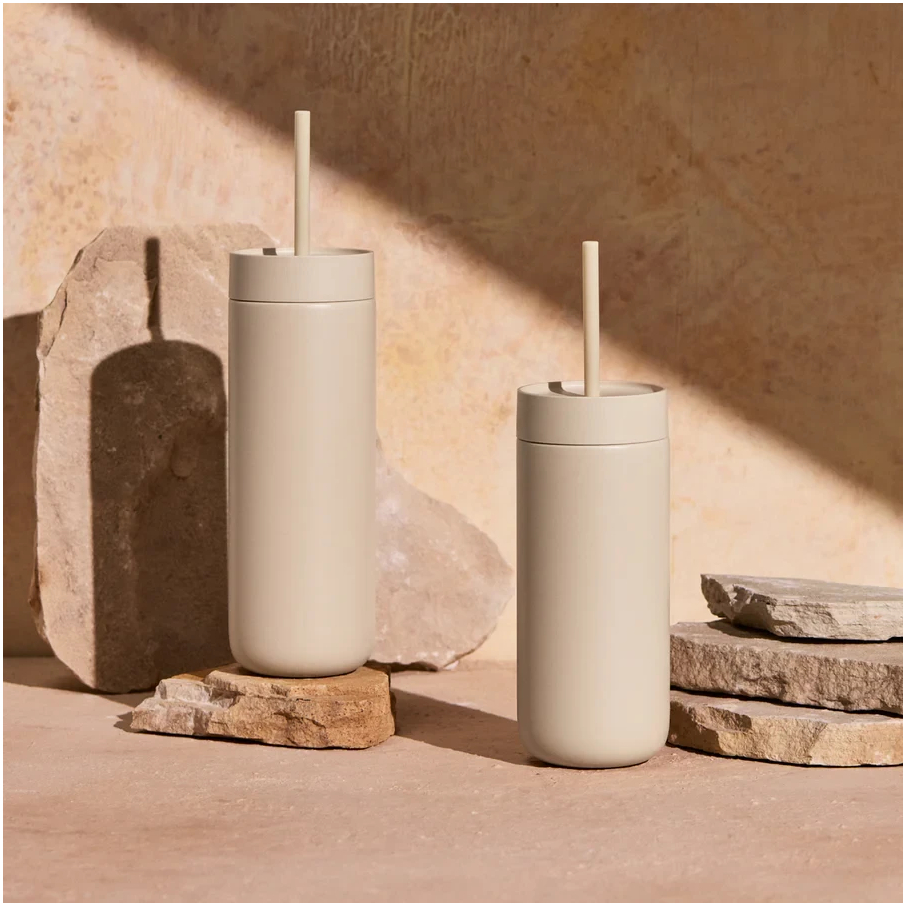 Термос-кухоль Fellow Carter Cold 475 мл для холодних напоїв з керамічним покриттям, стильний дизайн