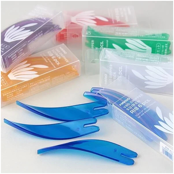 Набір ребер для пуровера Hario V60 SUIREN: стильні та функціональні спіральні ребра для ідеальної кави