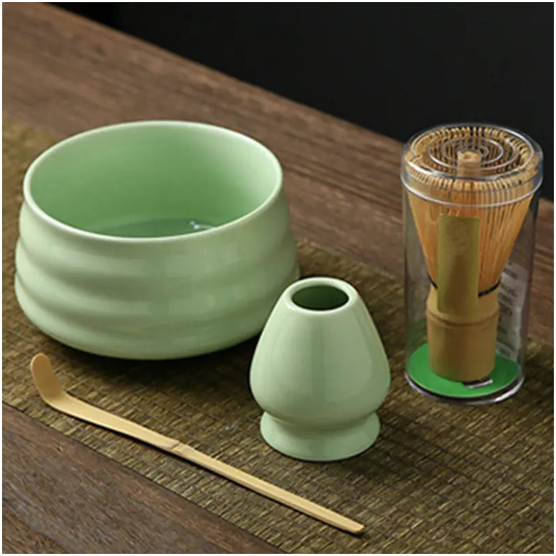 Набір для чаю матча Lettuce 550 мл: чаша, вінчик та приладдя для японської церемонії