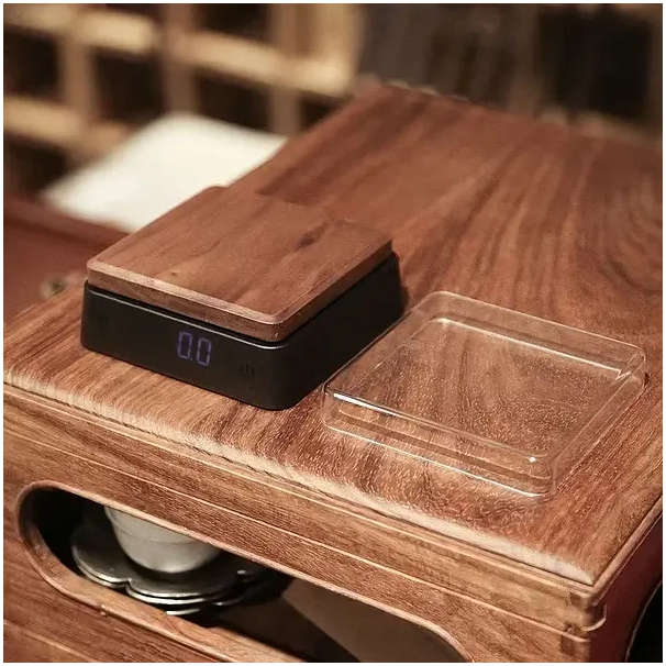 Электронные весы для кофе и чая Solid Wood с точностью 0,1 г и отделкой из ореха