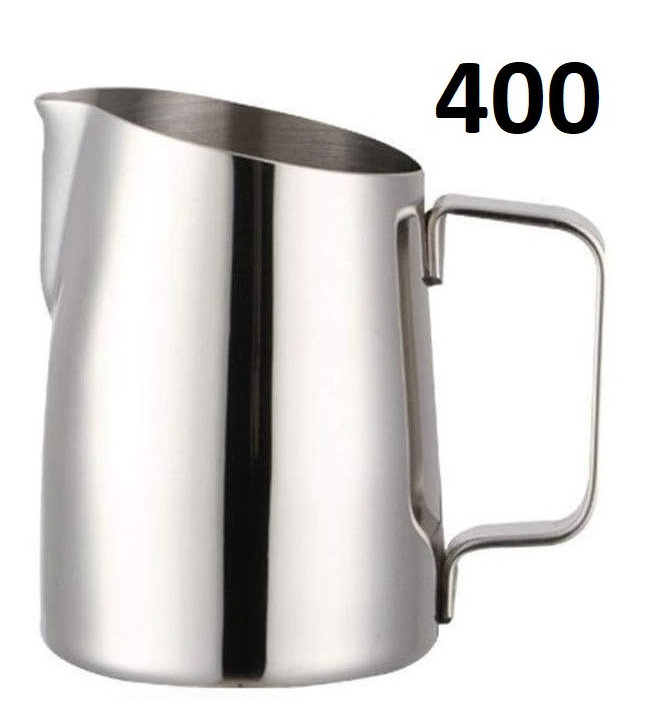 Молочник для латте-арта VD Art Design 400 мл с удобным носиком из нержавеющей стали