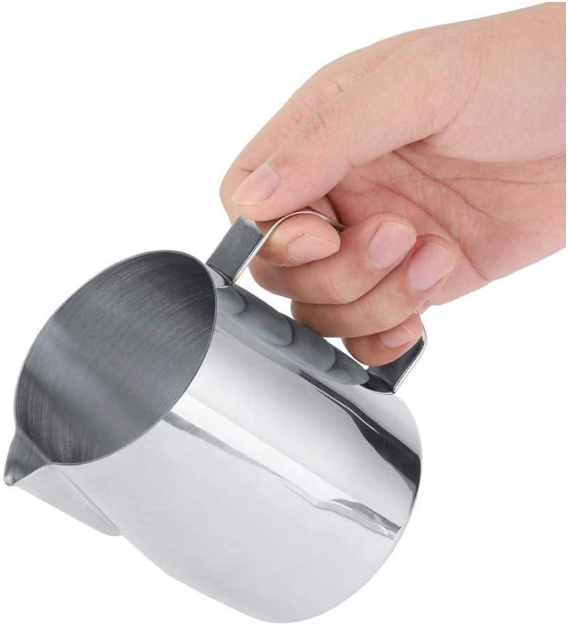 Питчер для латте-арта VD Art Design 600 мл с приподнятым носиком из нержавеющей стали