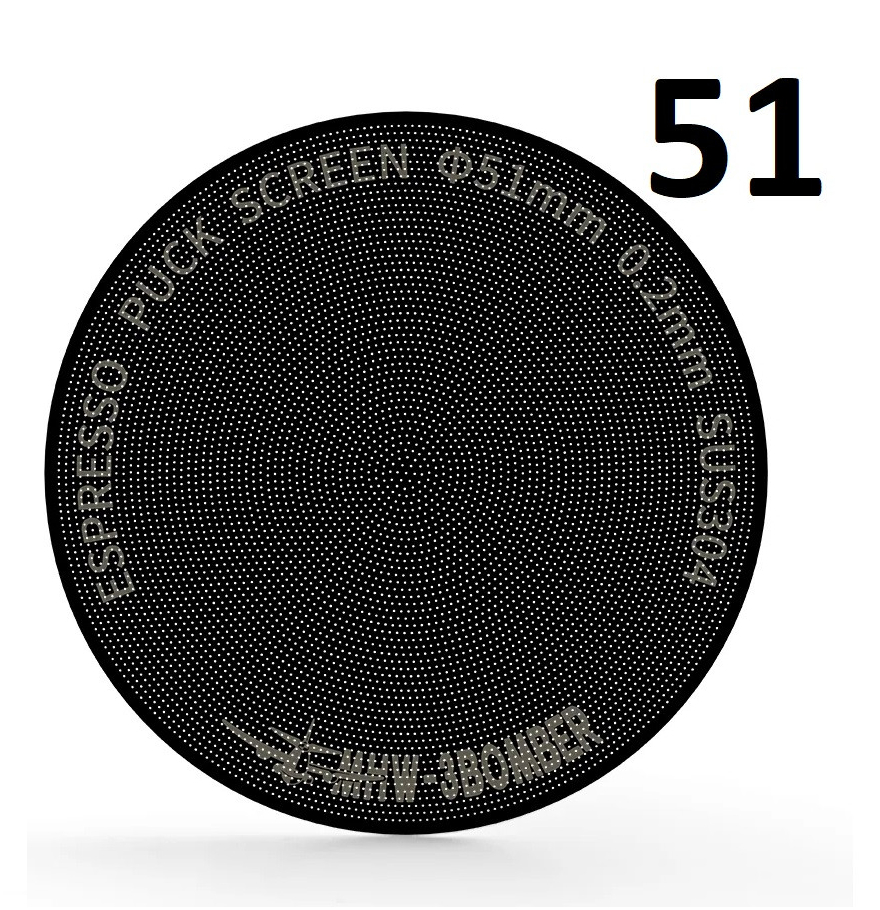 Сито для еспресо MHW-3Bomber з титановим покриттям 51 мм і товщиною 0,2 мм для ідеальної екстракції кави