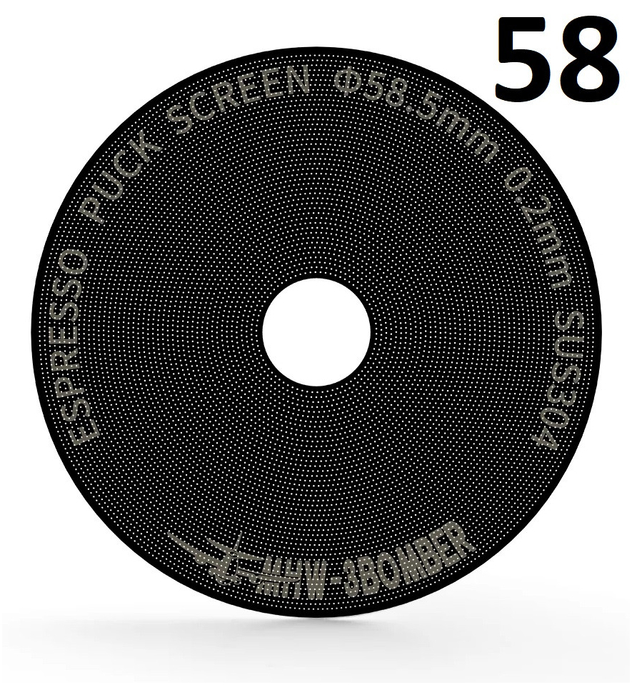 Сито для еспресо MHW-3Bomber з титановим покриттям 58 мм для La Mazocco/Gaggia, супертонкий профіль 0,2 мм