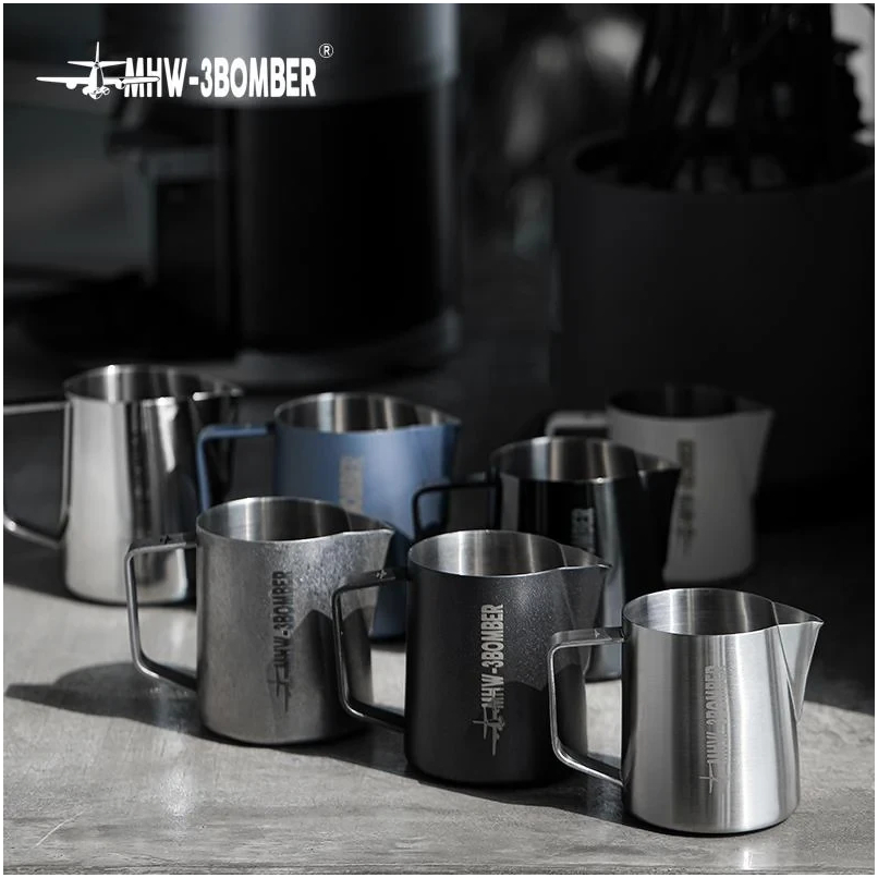 Питчер для латте-арта 500 мл с тонким носиком MHW-3Bomber из нержавеющей стали