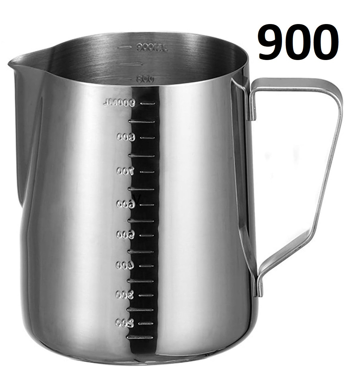 Питчер для молока 900 мл из нержавеющей стали с носиком для латте-арта Angel's Co