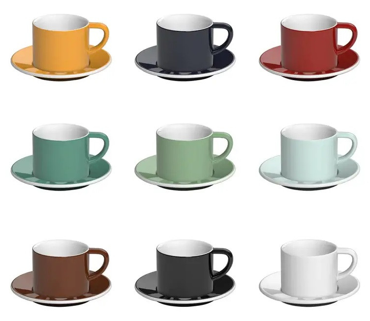 Чашка для эспрессо Loveramics Bond 150 мл с блюдцем, сохранение тепла и современный дизайн