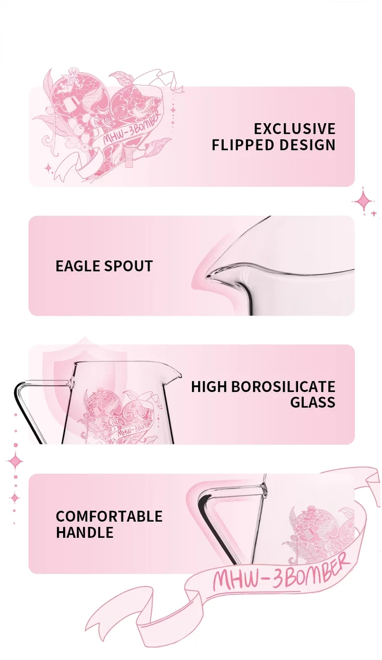 Сервер для кави 500 мл з боросилікатного скла MHW-3Bomber для ідеального заварювання