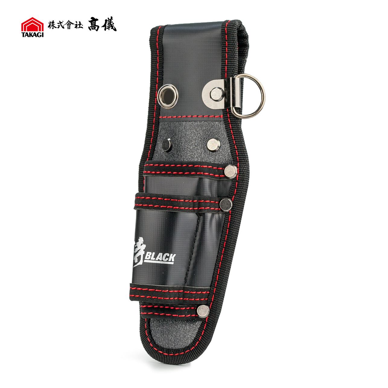 Чехол-держатель для инструментов Takagi Samurai Black SRBT-4, 2 из ПВХ с 2 карманами и металлическим кольцом
