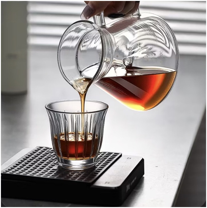 Сервер для фільтр-кави Bincoo з боросилікатного скла, 450 мл з зручною ручкою