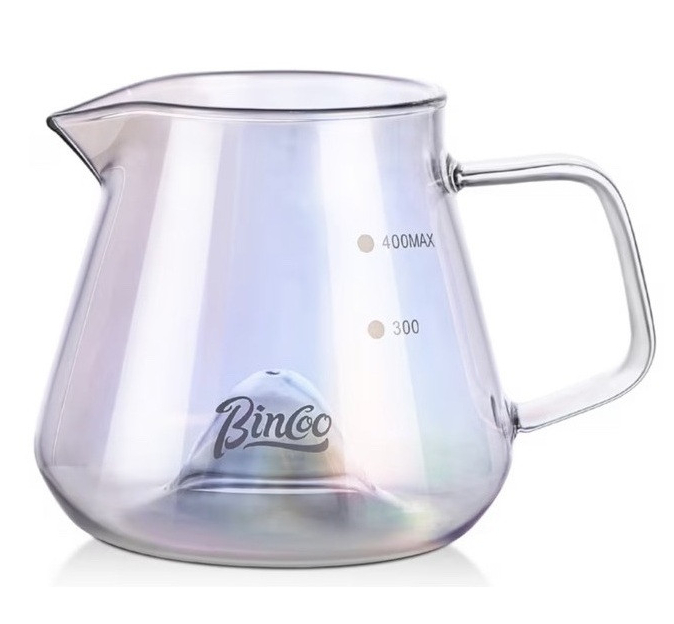 Скляний сервер для фільтр-кави Bincoo, 500 мл, для пуровера та ручного заварювання