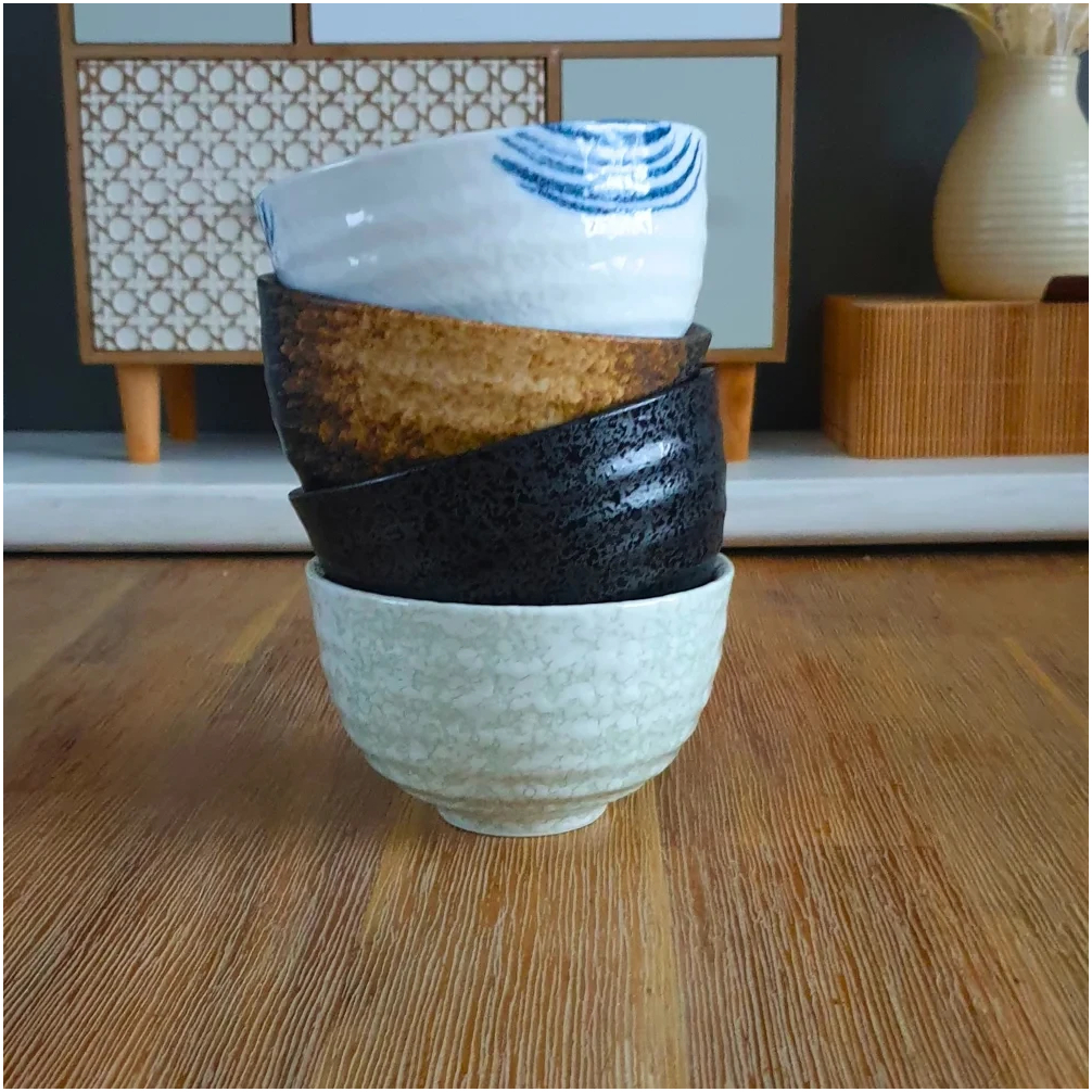 Чаван для матча Sumi Sakura Chawan, глиняная чаша с уникальной текстурой для чайной церемонии, 300 мл