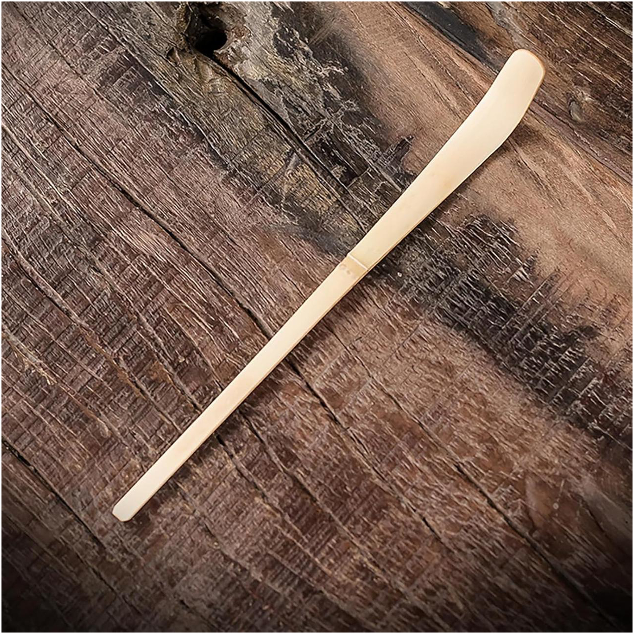 Эстетичный набор для приготовления чая матча с керамической чашей и бамбуковыми аксессуарами