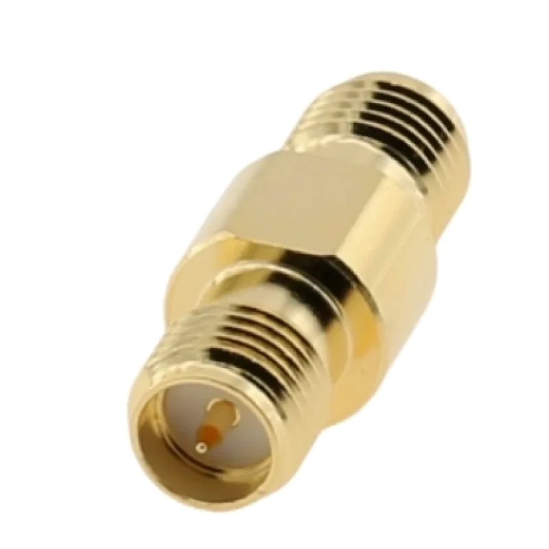 Адаптер SMA-RP-SMA, female - female, рабочий диапазон DC - 6 ГГц, волновое сопротивление 50 Ом