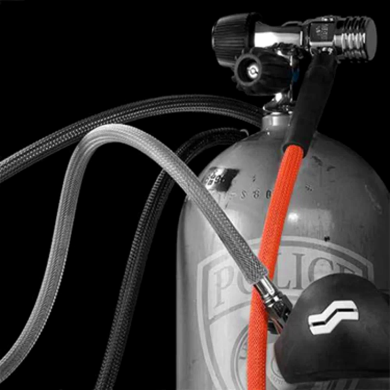 Оплетка для кабелю Techflex 0,95 см PET, кругла, оранжева, розтяжка 8,0-15,9 мм