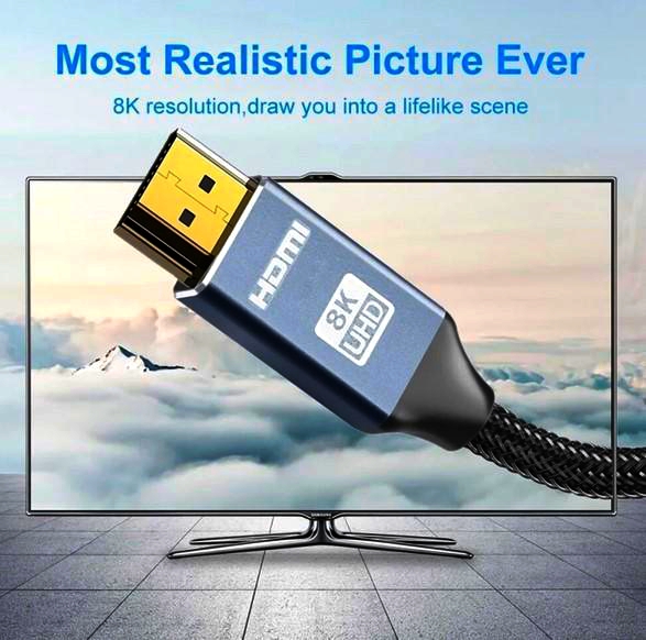 Кабель HDMI 2.1 8K 5м, тип A, HDMIS2.1-8K-MM-05, підтримка eARC, VRR, 48Gbps