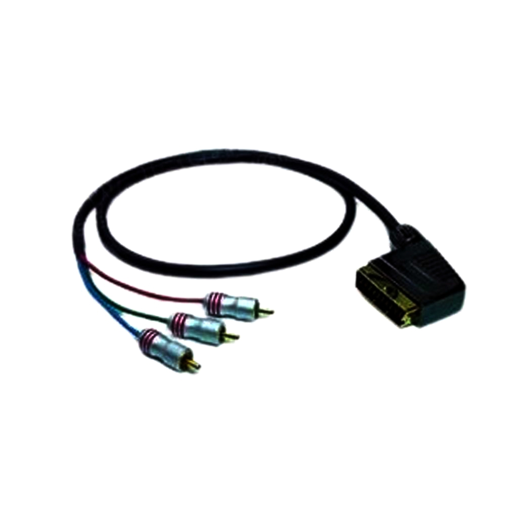 Кабель відео компонентний RGB Hi-Fi SCART > 3 RCA 1.5 м, ∅7.5 мм, 1T-AV9-01.5