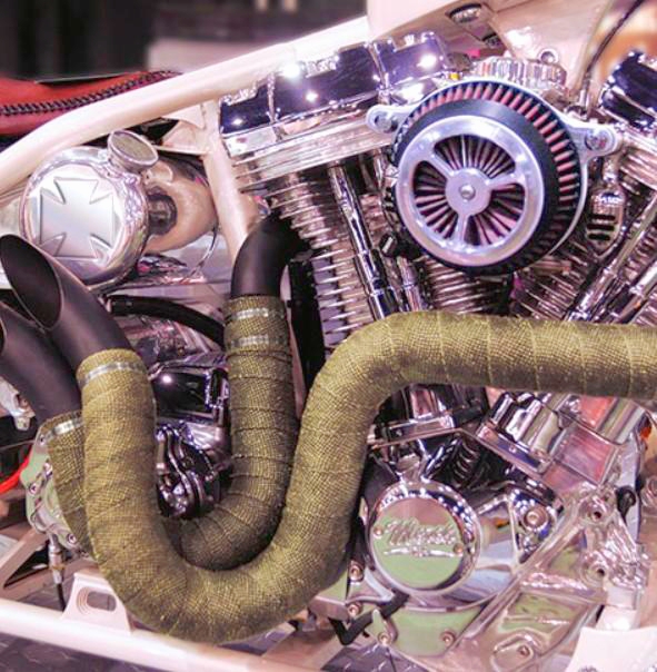 Термолента Techflex Volcano WRAP 1 м, базальтове волокно, до 700°C, 50.8 мм, коричнева