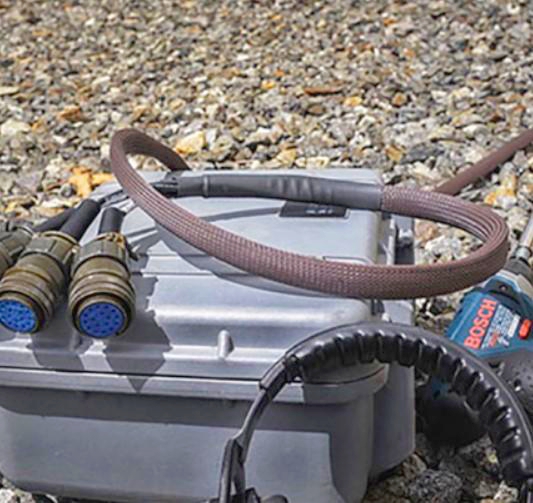 Еластична оплетка Flexo® Стійка до гризунів 1 м, діам. 6.4 мм, захист від гризунів, Techflex