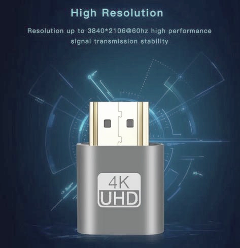 Емулятор HDMI 4K EDID DDC EMU1.4, підтримка 4K 30Гц, чорний