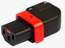 Угловий розapos;єм C13 IEC Lock+ 250 В, 10 А, 3 контакти, фіксований, вправо/вліво, 1 м