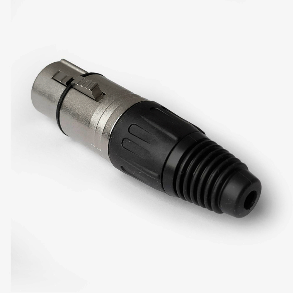 Кабельний розapos;єм MOCO XLR HFC4FXL 4 контакта гніздо (мама) пайка нікель 3.0-6.5 мм