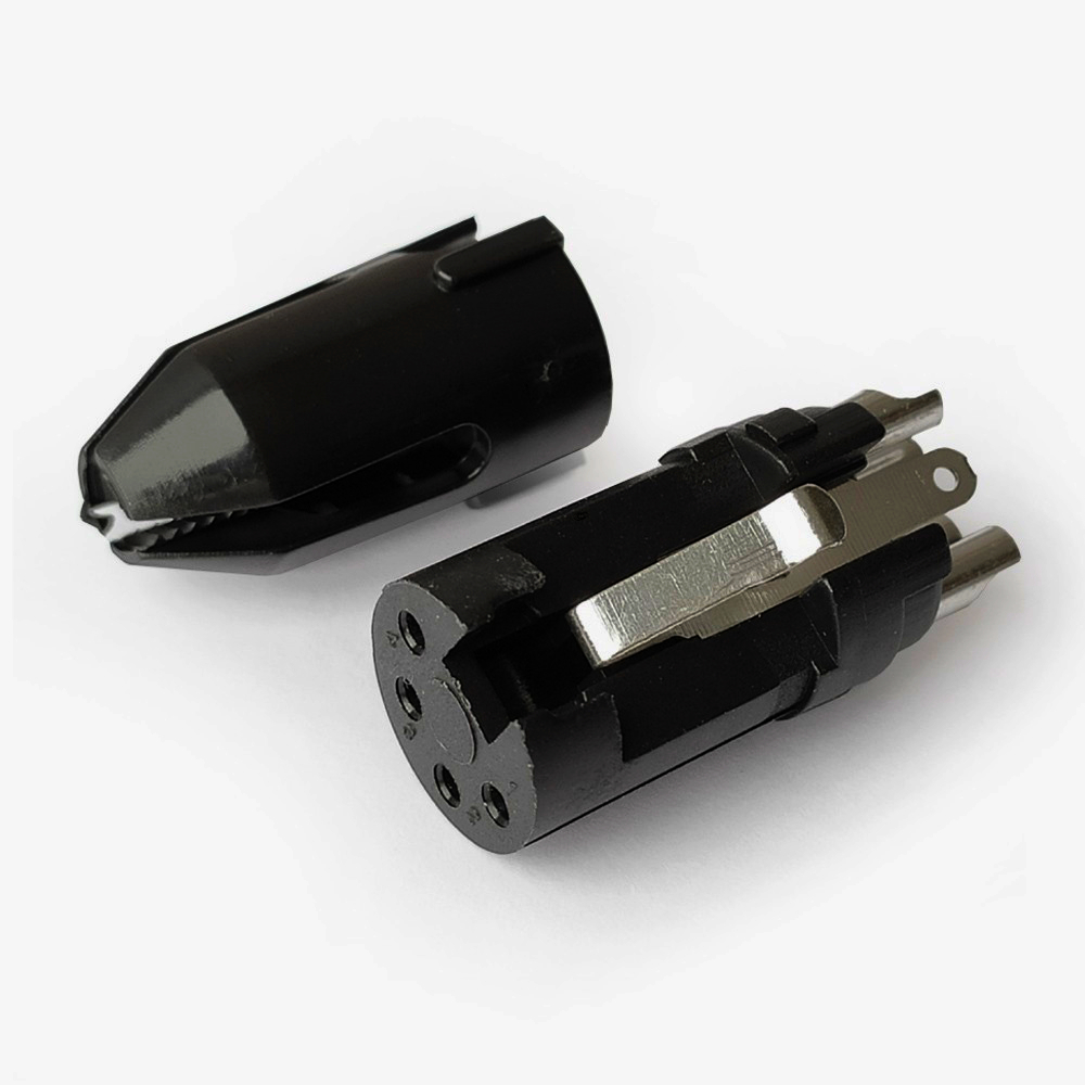 Кабельний розapos;єм MOCO XLR HFC4FXL 4 контакта гніздо (мама) пайка нікель 3.0-6.5 мм