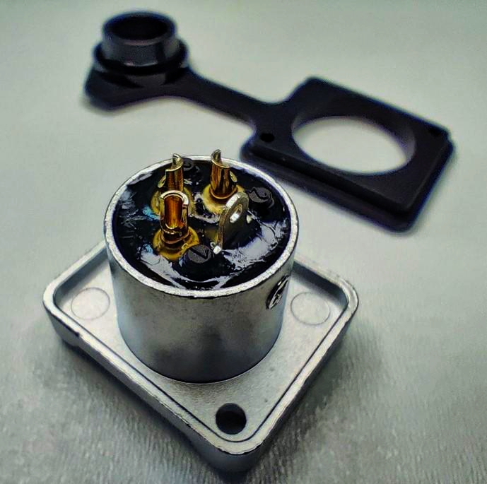 XLR розapos;єм SA289-SC-PG-WP 3pin, панельний, IP65, пайка, серія WP, 3 контакта