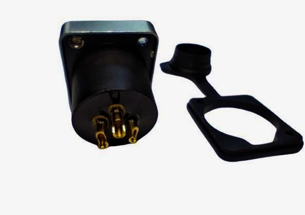 XLR Жіночий розapos;єм SA288-SC-PG-WP, 3pin, D-посадка, пайка, IP65, для важких умов експлуатації