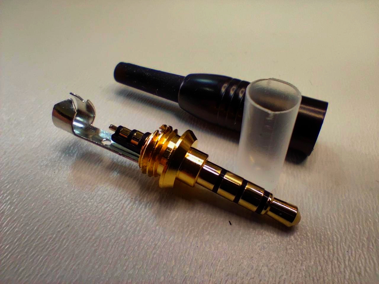 Разъем mini Jack 3.5 i-Taki, 4 контакта, подовжений, для мобільних пристроїв, 1 м