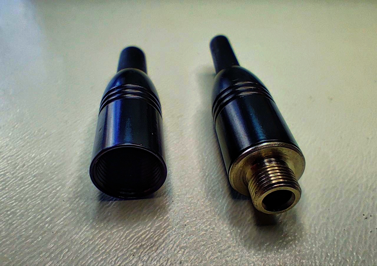 Разъем mini Jack стерео SB404B, 3.5 мм з різьбовою фіксацією, для Sennheiser/ Sony, 4.5-6 мм