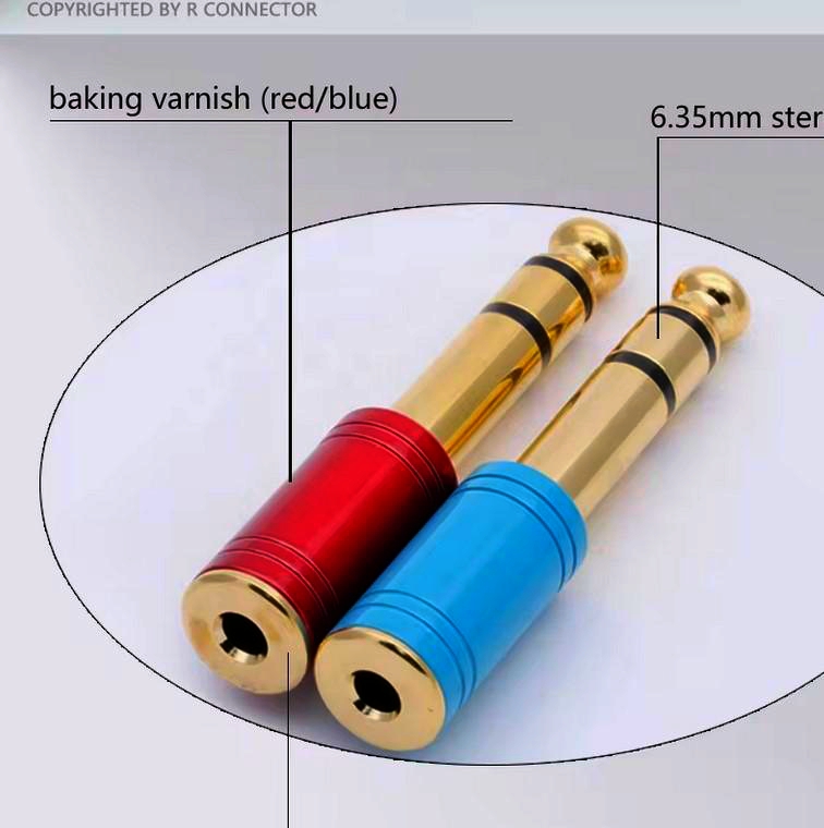 Разъем-адаптер I-Taki TC218 Black mini Jack 3.5мм на Jack 6.3мм стерео, кабельний