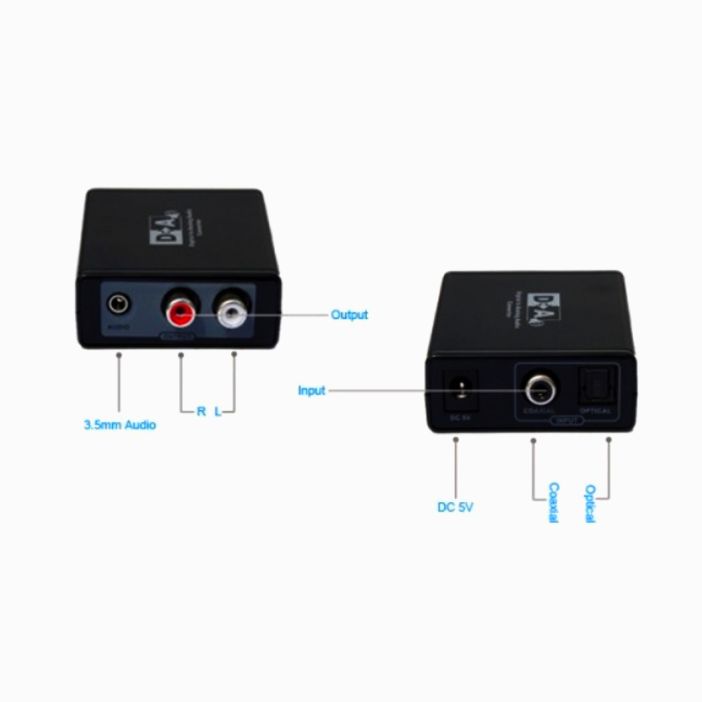 Преобразователь аудио LenKeng LKV3088 S/PDIF TOSLink в аналогове стерео RCA/Jack 3.5, 32-192kHz
