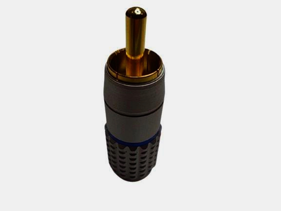 Разapos;єм RCA Avvicon з позолоченими контактами та алюмінієвим корпусом під кабель до 5 мм