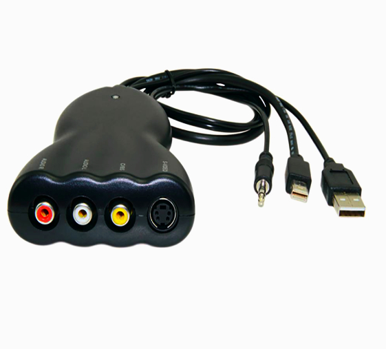 Преобразователь Mini DisplayPort в RCA (AV) и S-Video, 1080p, чорний, аудіовихід