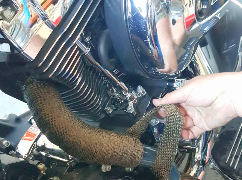 Термолента Techflex для колектора і глушника, базальтове волокно, 50.8мм, 1м, до 700°C